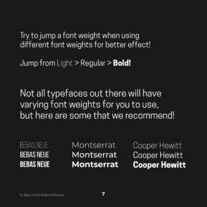 Image showing about font weight