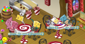 A picture showing our animal characters in the game, Animal Jam.