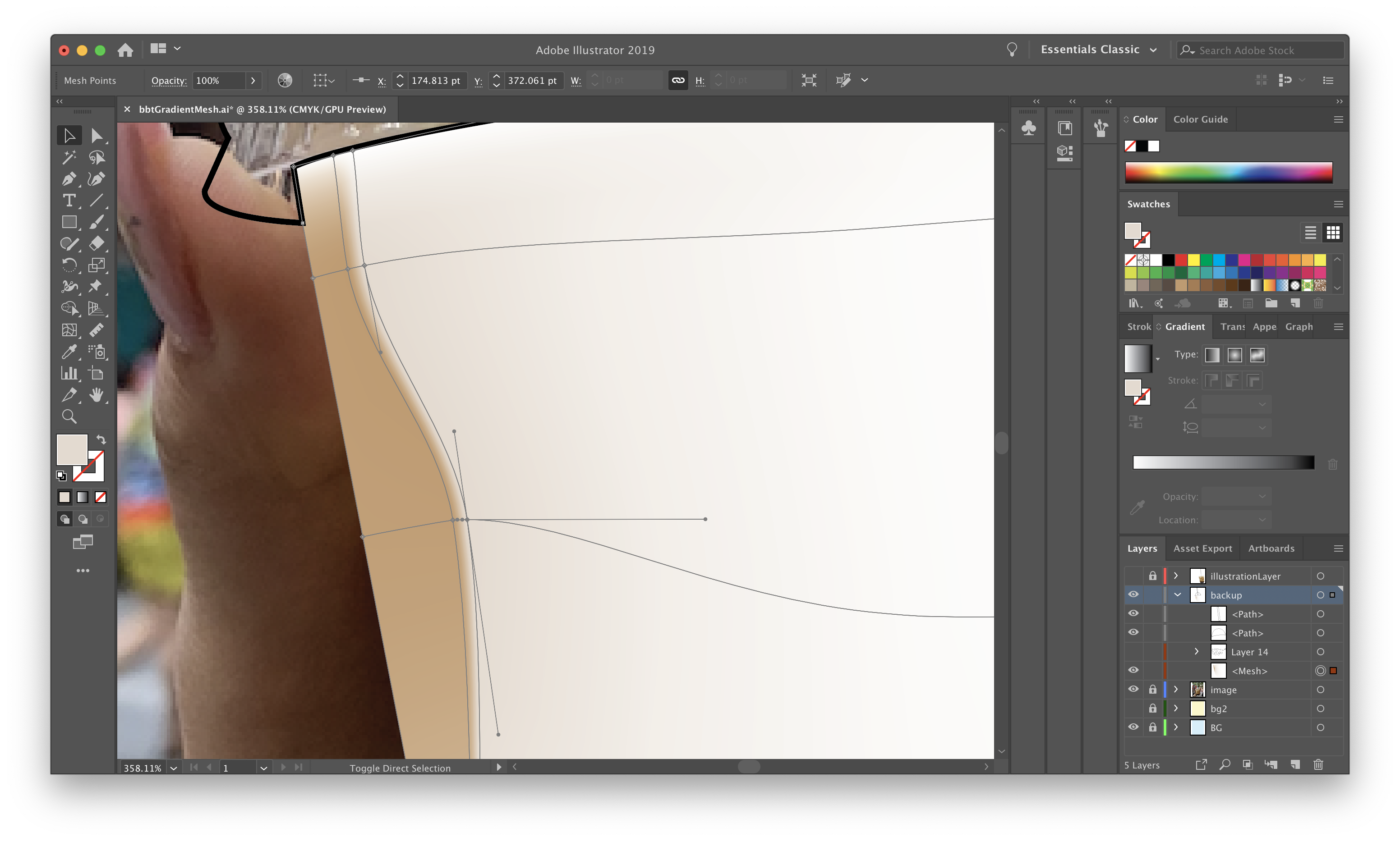 separation studio with illustrator